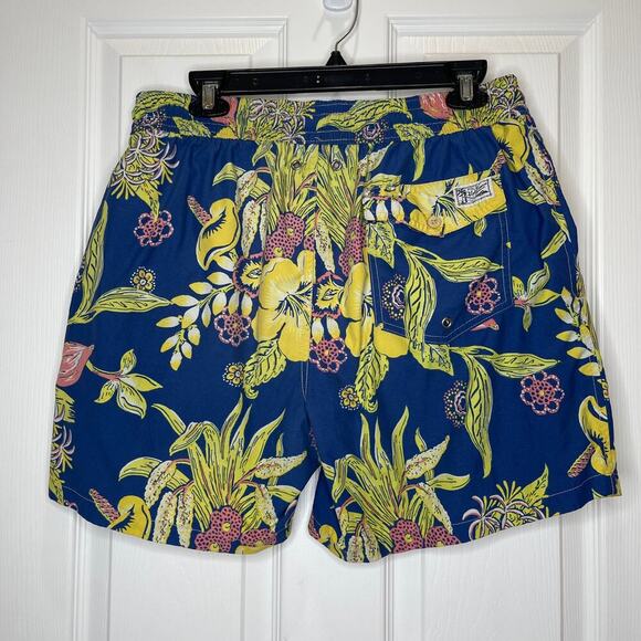 Polo Ralph Lauren large men’s floral hibiscus swim trunks shorts - Picture 2 of 10